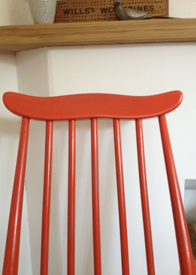 Ercol Goldsmith Chairs Coral Detail