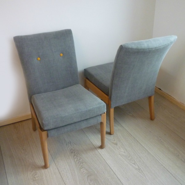 Parker Knoll Chairs PK 747 Grey Pair