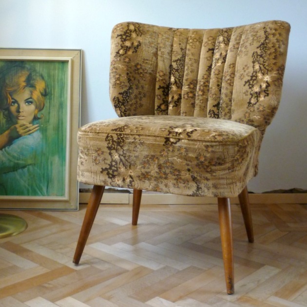 Large Danish Vintage Cocktail Chair