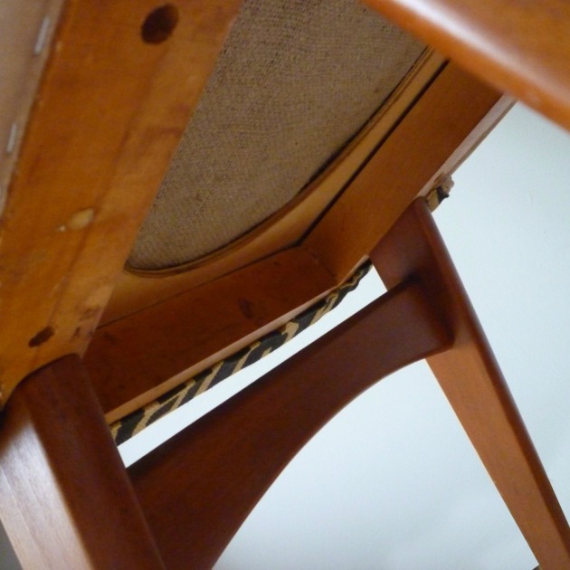 Restored Retro Benchair Dining Chair Andrew Martin Concourse Under